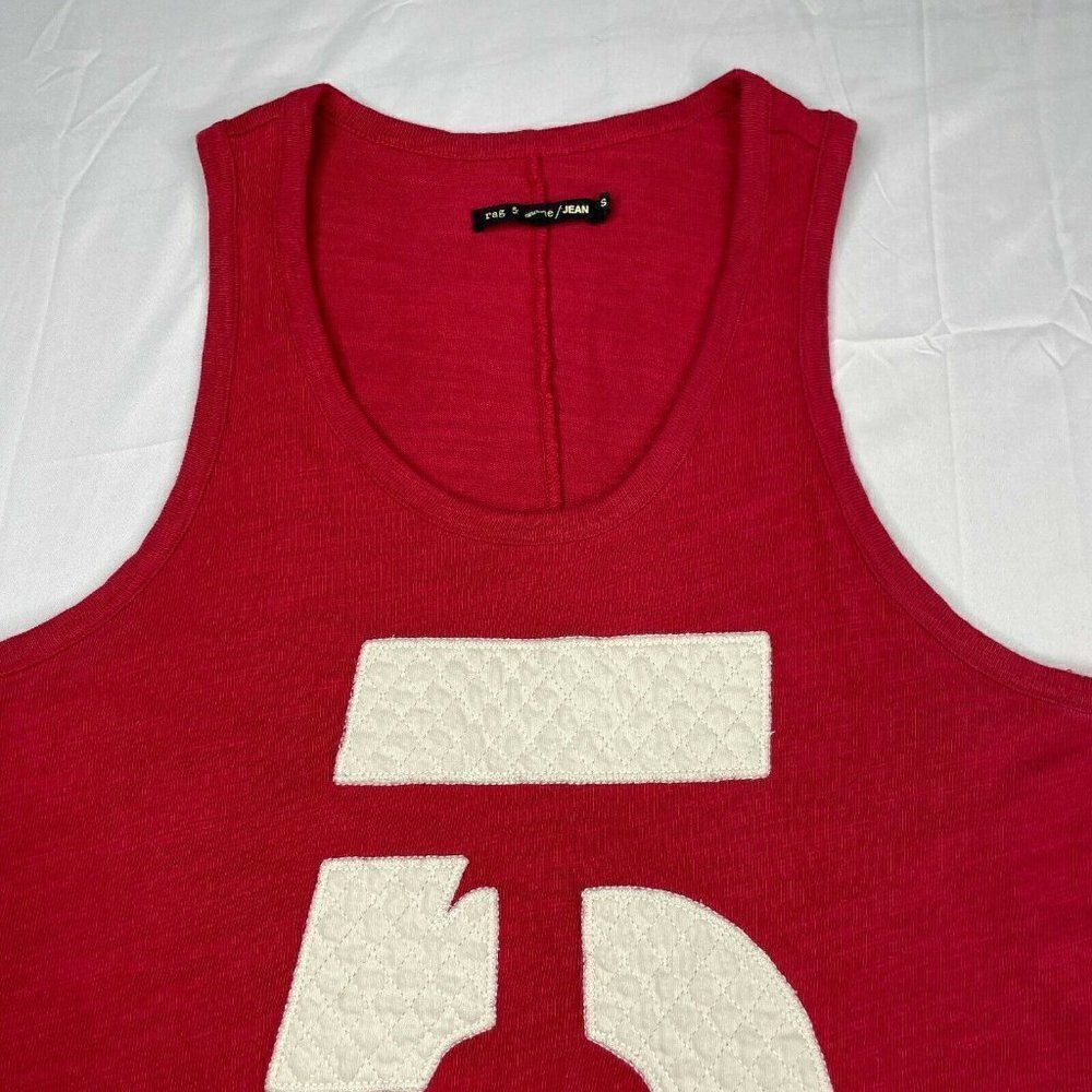 Rag & Bone Cast Quilted 5 Tank Red - Picture 7 of 10